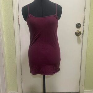 Active Basic Maroon Camisole Top Size L